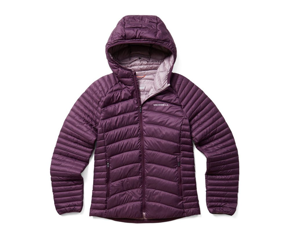 Merrell Jackets Purple - Ridgevent™ Thermo Hoody - Womens 40NDCBMQU